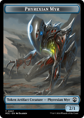 Phyrexian Myr // Servo Double-Sided Token [Modern Horizons 3 Commander Tokens] | Good Games Modbury