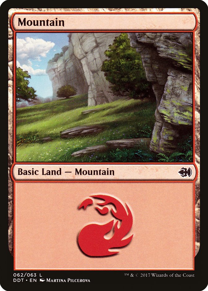 Mountain (62) [Duel Decks: Merfolk vs. Goblins] | Good Games Modbury