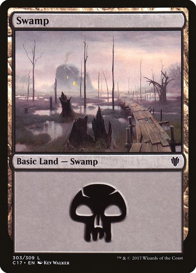 Swamp 303/309 (Commander 2017)  | Good Games Modbury