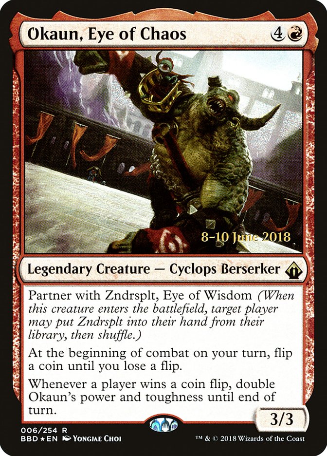 Okaun, Eye of Chaos [Battlebond Prerelease Promos] | Good Games Modbury