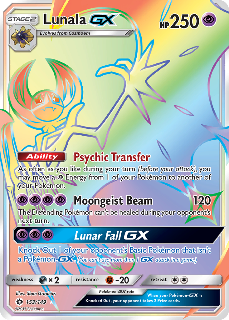 Lunala GX (153/149) [Sun & Moon: Base Set] | Good Games Modbury
