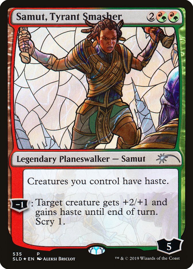 Samut, Tyrant Smasher (Stained Glass) [Secret Lair Drop Promos] | Good Games Modbury