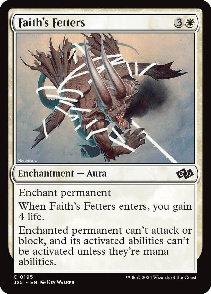 Faith's Fetters 195/779 (Foundations Jumpstart)  | Good Games Modbury