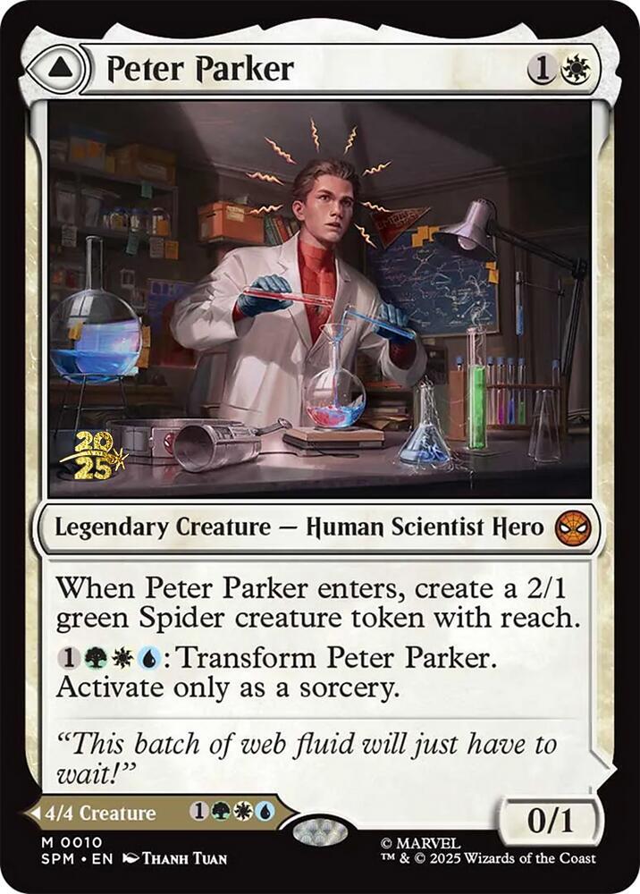 Peter Parker 10s/73 (Prerelease Cards)  - Foil | Good Games Modbury