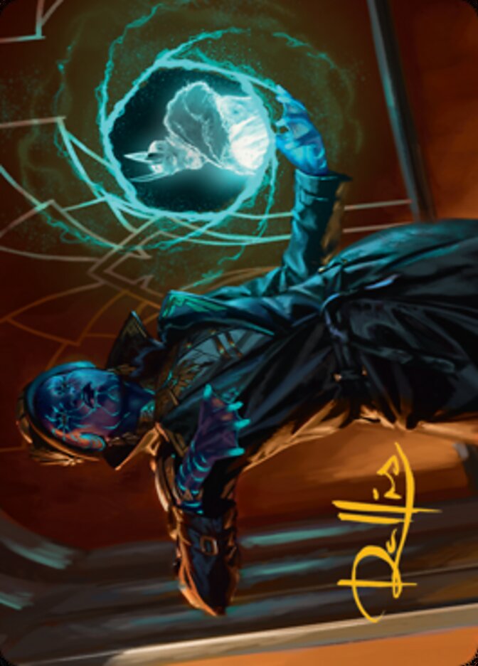 Kamiz, Obscura Oculus Art Card (Gold-Stamped Signature) [Streets of New Capenna Art Series] | Good Games Modbury