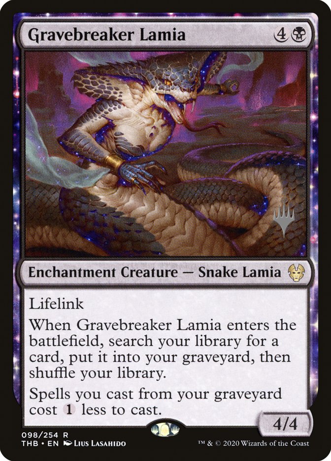 Gravebreaker Lamia (Promo Pack) [Theros Beyond Death Promos] | Good Games Modbury