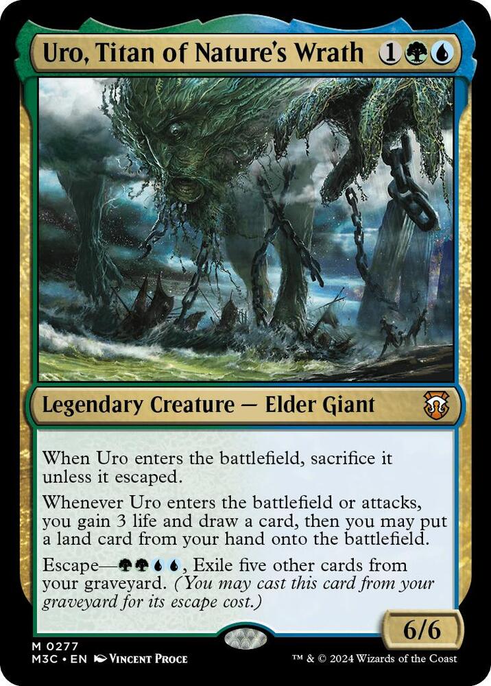 Uro, Titan of Nature's Wrath 277/411 (Commander: Modern Horizons 3)  - Ripple Foil | Good Games Modbury