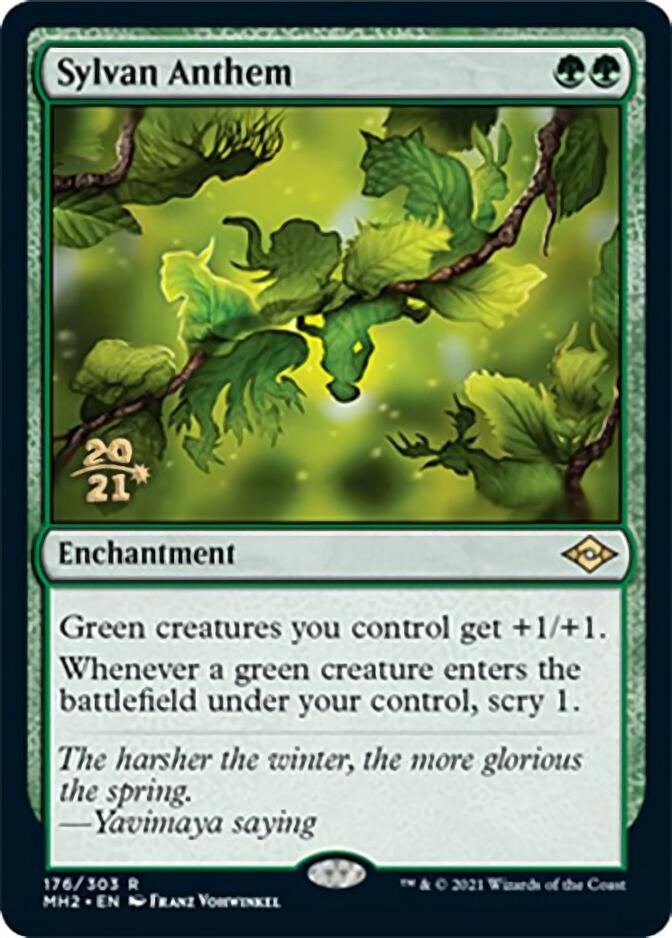 Sylvan Anthem [Modern Horizons 2 Prerelease Promos] | Good Games Modbury