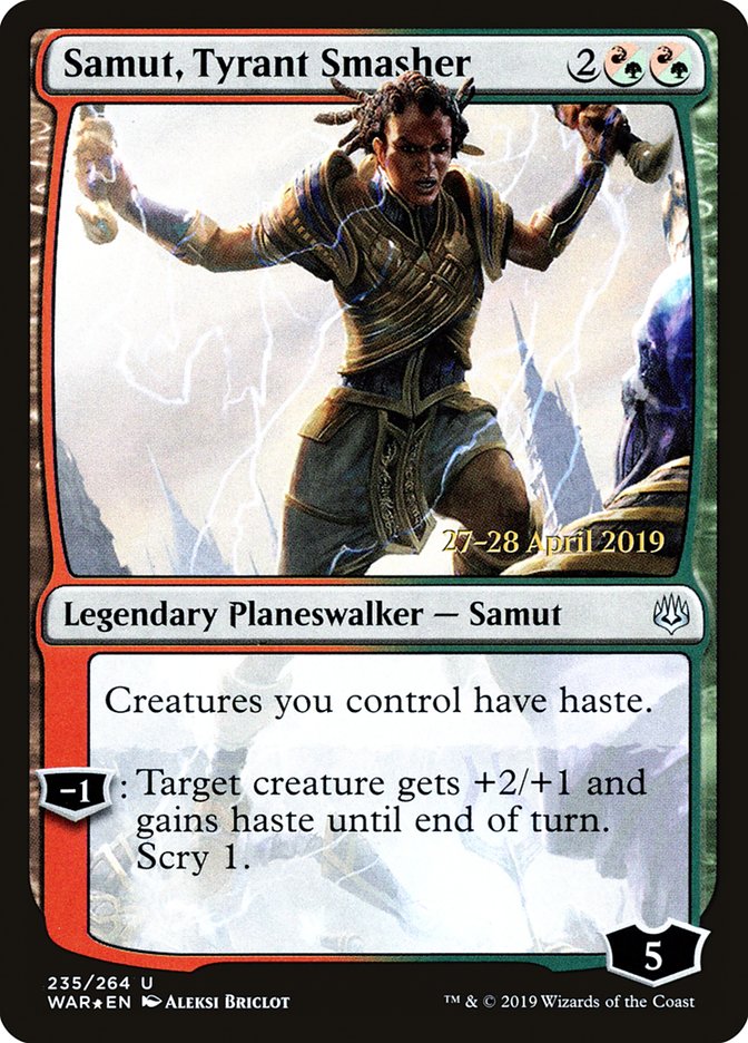 Samut, Tyrant Smasher [War of the Spark Prerelease Promos] | Good Games Modbury