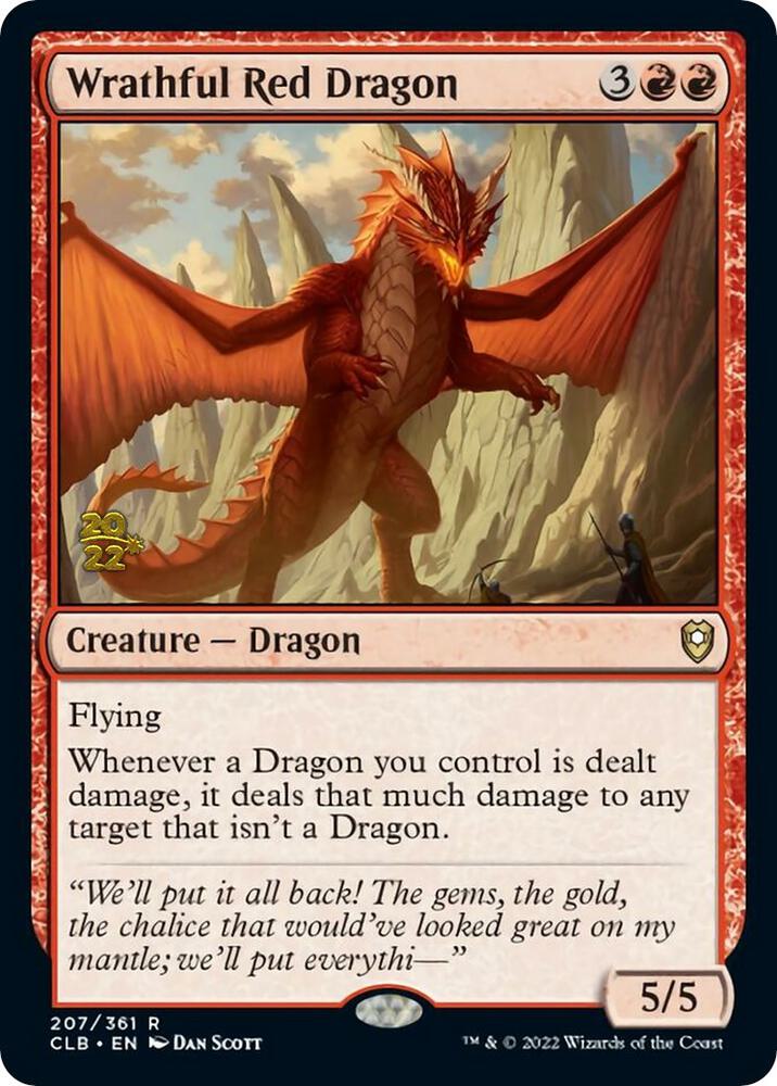 Wrathful Red Dragon 207s/108 (Prerelease Cards)  - Foil | Good Games Modbury