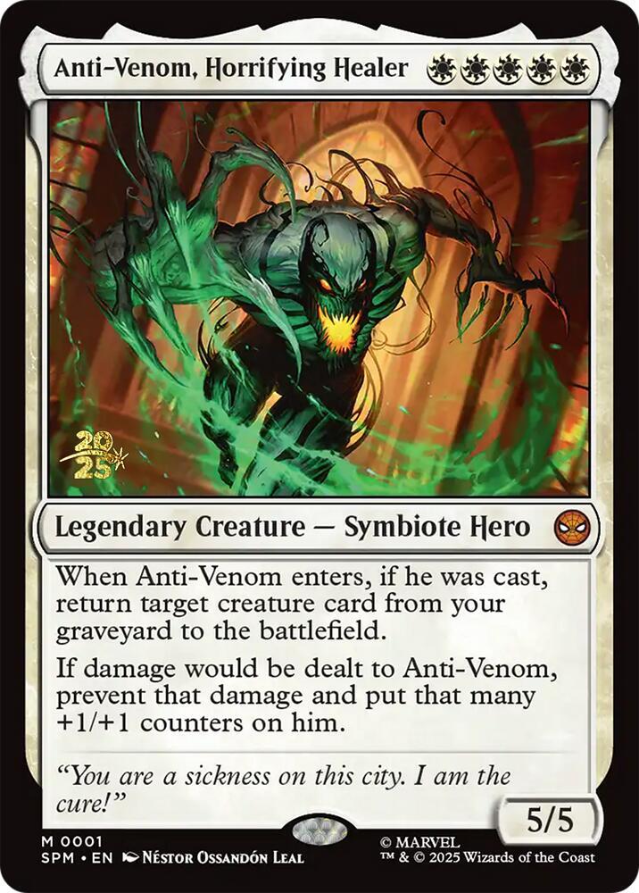 Anti Venom Horrifying Healer 1 (Prerelease Cards)  - PreRelease Foil | Good Games Modbury