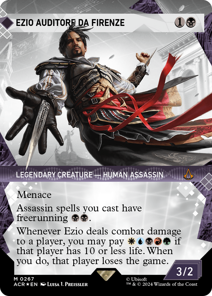 Ezio Auditore da Firenze (Showcase) (Textured Foil) [Assassin's Creed] | Good Games Modbury