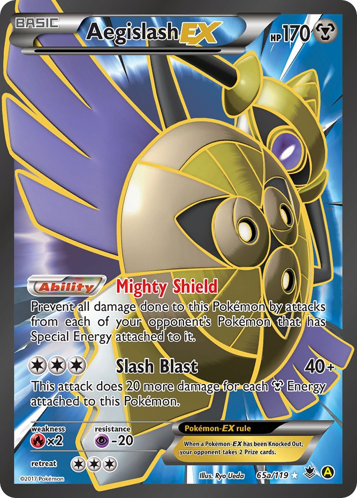 Aegislash EX (65a/119) [Alternate Art Promos] | Good Games Modbury