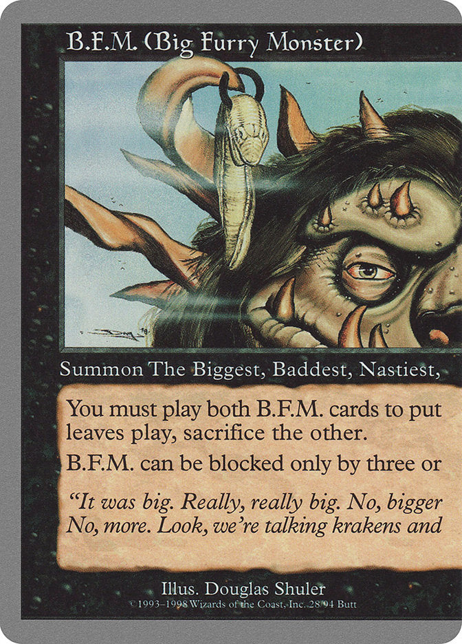 B.F.M. (Big Furry Monster) 28/94 (Unglued)  | Good Games Modbury