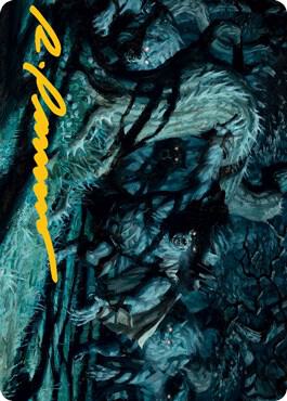 Unnatural Moonrise Art Card Gold Stamped Signature 70 (Art Series: Innistrad: Midnight Hunt)  | Good Games Modbury