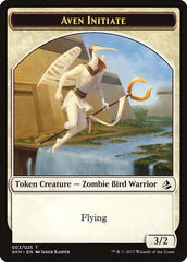 Aven Initiate // Snake Double-Sided Token [Amonkhet Tokens] | Good Games Modbury