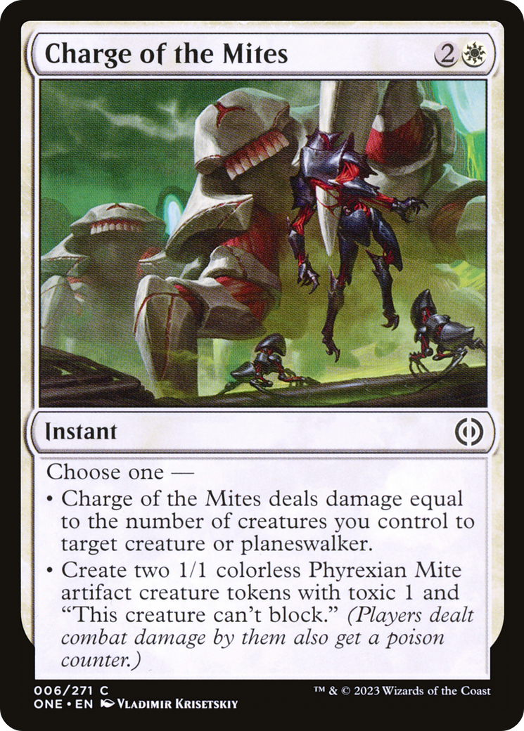 Charge of the Mites [Phyrexia: All Will Be One] | Good Games Modbury
