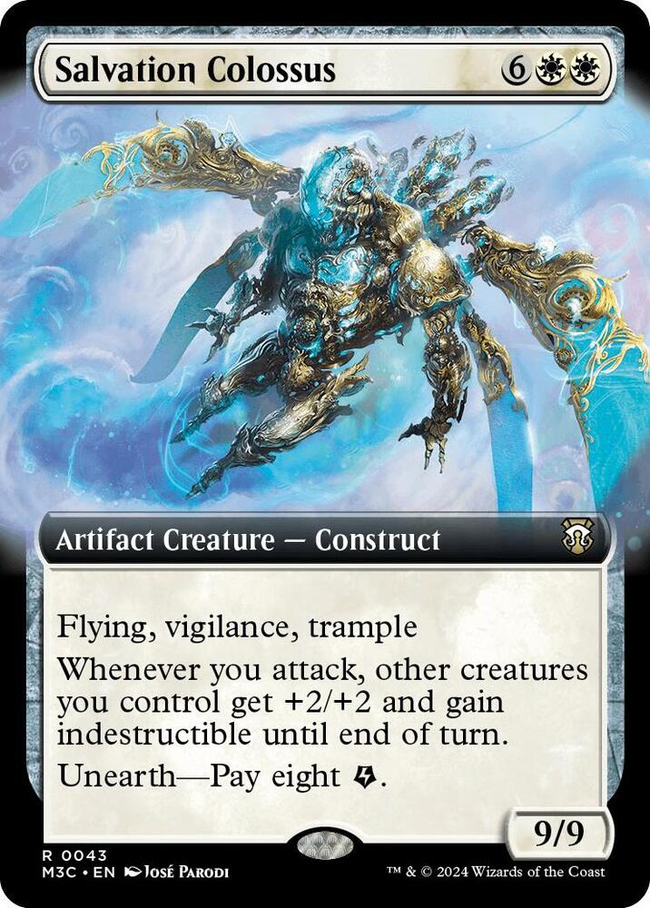 Salvation Colossus 43 (Commander: Modern Horizons 3)  - Extended Art Ripple Foil | Good Games Modbury