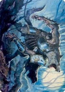 Moonrage Brute Art Card 14 (Art Series: Innistrad: Midnight Hunt)  | Good Games Modbury
