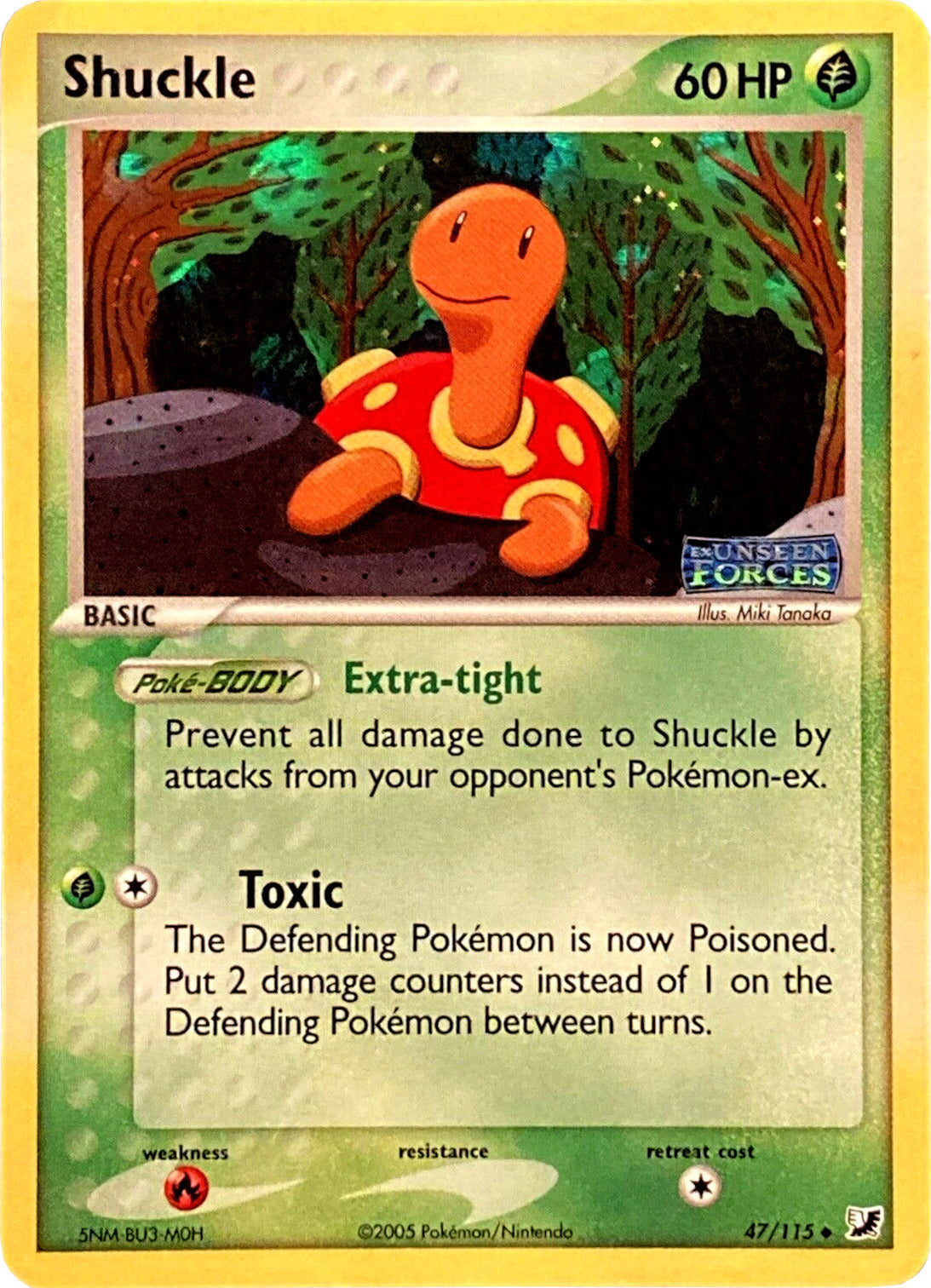 Shuckle (47/115) (Stamped) [EX: Unseen Forces] | Good Games Modbury