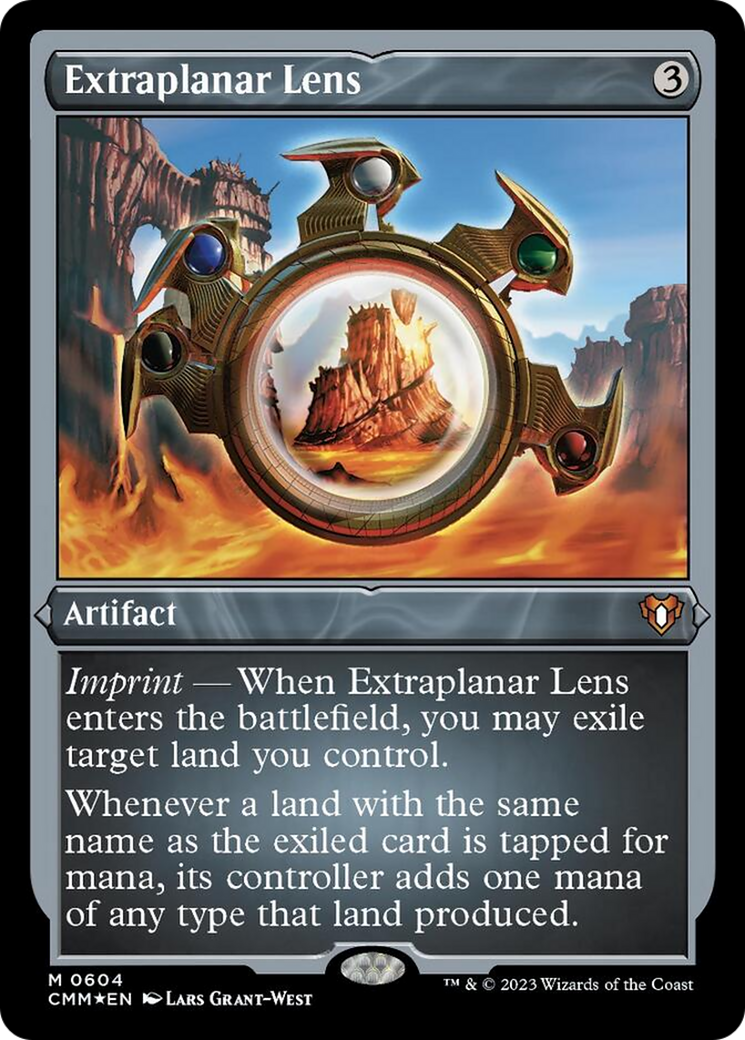 Extraplanar Lens (Foil Etched) [Commander Masters] | Good Games Modbury