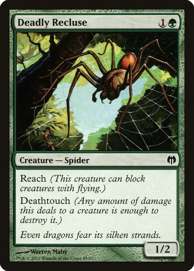 Deadly Recluse 45/81 (Duel Decks: Heroes vs. Monsters)  | Good Games Modbury