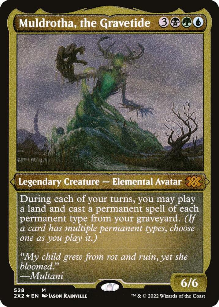 Muldrotha the Gravetide Foil Etched 528 (Double Masters 2022)  - Foil | Good Games Modbury