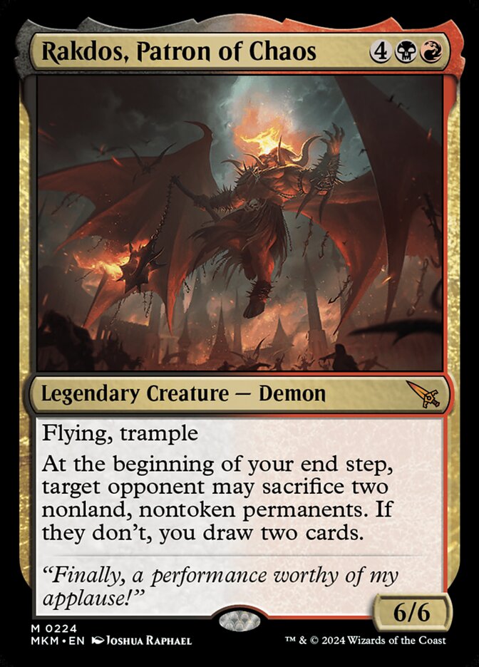 Rakdos, Patron of Chaos 224/286 (Murders at Karlov Manor)  | Good Games Modbury