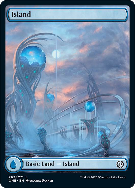 Island 263 (Phyrexia: All Will Be One)  - Full Art | Good Games Modbury