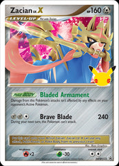 Zacian LV.X (SWSH135) (Celebrations) [Sword & Shield: Black Star Promos] | Good Games Modbury