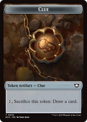 Clue // Beast (0005) Double-Sided Token [Edge of Eternities Commander Tokens] | Good Games Modbury