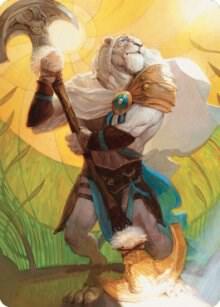 Ajani Sleeper Agent Art Card 42 (Art Series: Dominaria United)  | Good Games Modbury
