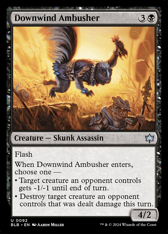 Downwind Ambusher 92/281 (Bloomburrow)  - Foil | Good Games Modbury