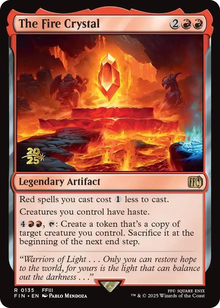 The Fire Crystal 135s/116 (Prerelease Cards)  - Foil | Good Games Modbury