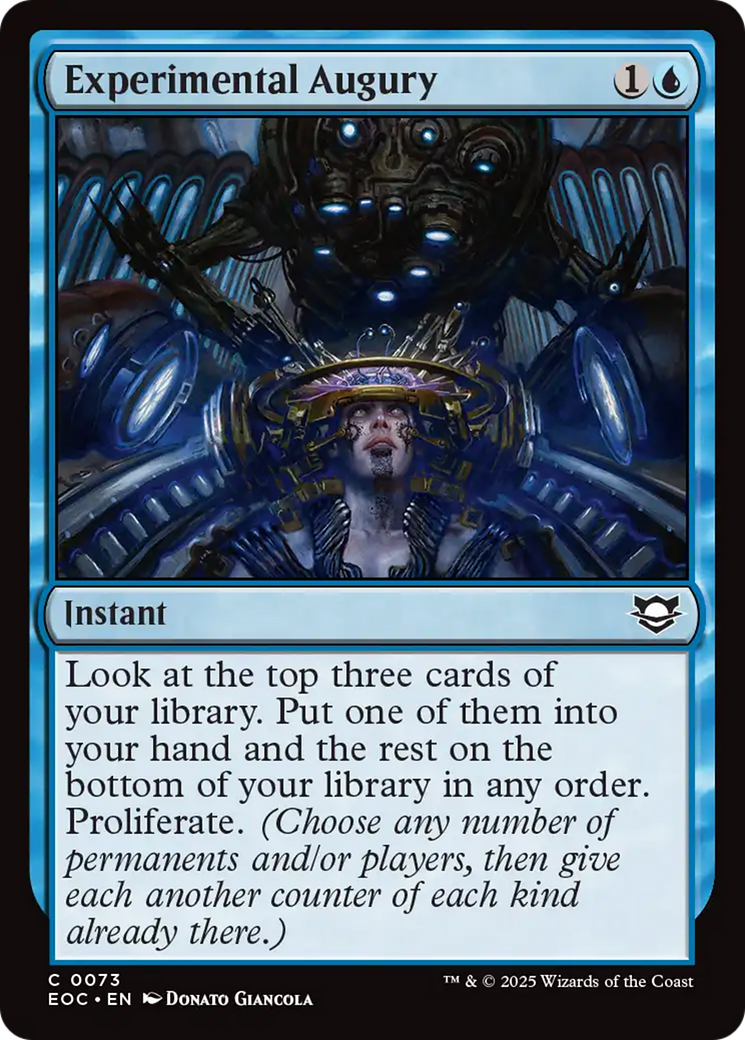Experimental Augury [Edge of Eternities Commander] | Good Games Modbury