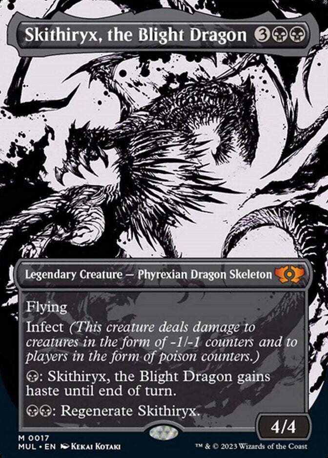 Skithiryx, the Blight Dragon (Borderless) [Multiverse Legends] | Good Games Modbury