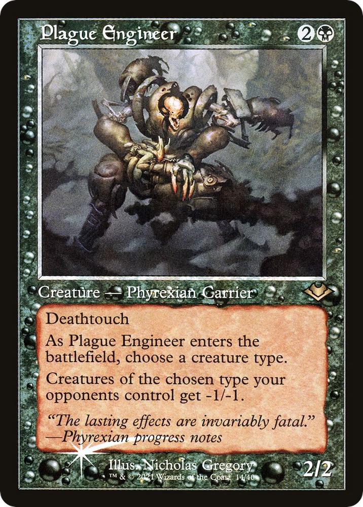 Plague Engineer 14/40 (Modern Horizons)  - Retro Foil | Good Games Modbury