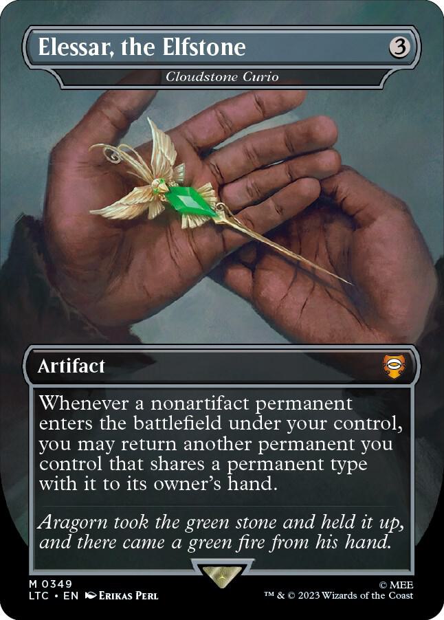 Elessar, the Elfstone - Cloudstone Curio 349 (Commander: The Lord of the Rings: Tales of Middle-earth)  - Borderless | Good Games Modbury