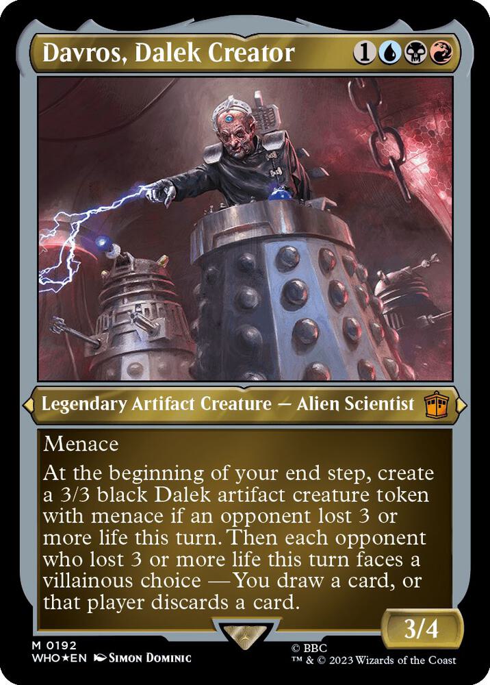 Davros, Dalek Creator 192 (Universes Beyond: Doctor Who)  - Thick Stock Foil | Good Games Modbury