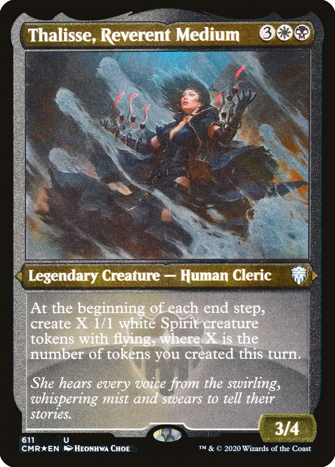 Thalisse, Reverent Medium (Etched) [Commander Legends] | Good Games Modbury