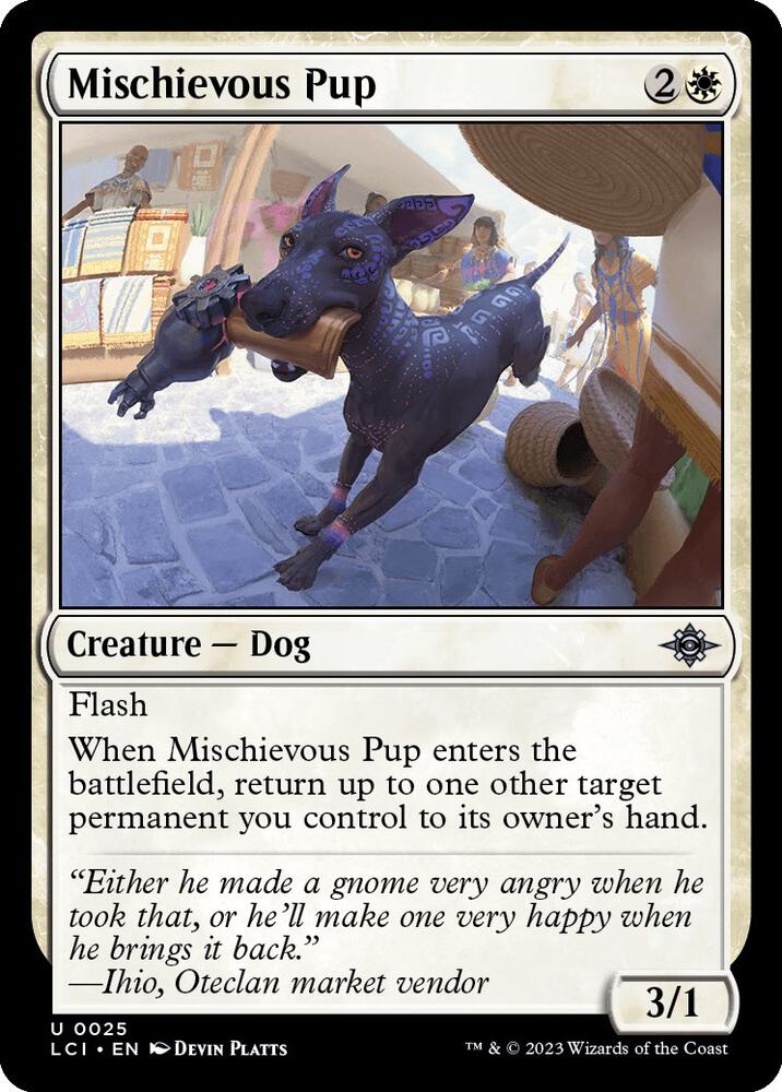 Mischievous Pup 25/291 (The Lost Caverns of Ixalan)  - Foil | Good Games Modbury