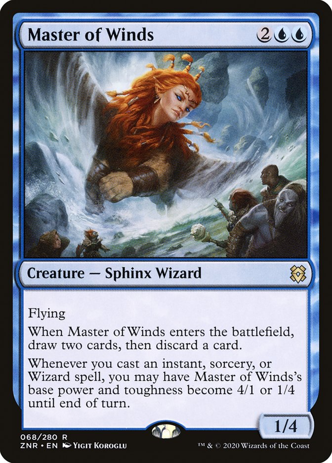 Master of Winds 68/280 (Zendikar Rising)  - Foil | Good Games Modbury