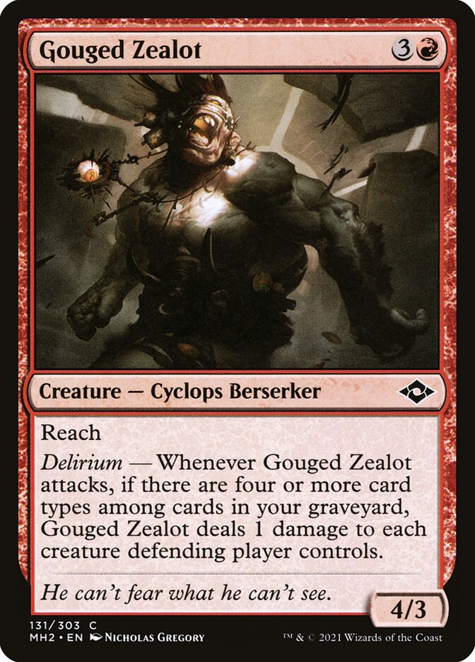 Gouged Zealot 131/303 (Modern Horizons 2)  - Foil | Good Games Modbury
