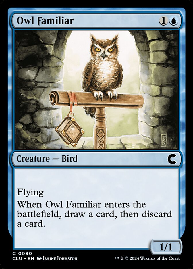 Owl Familiar 90/284 (Ravnica: Clue Edition)  | Good Games Modbury