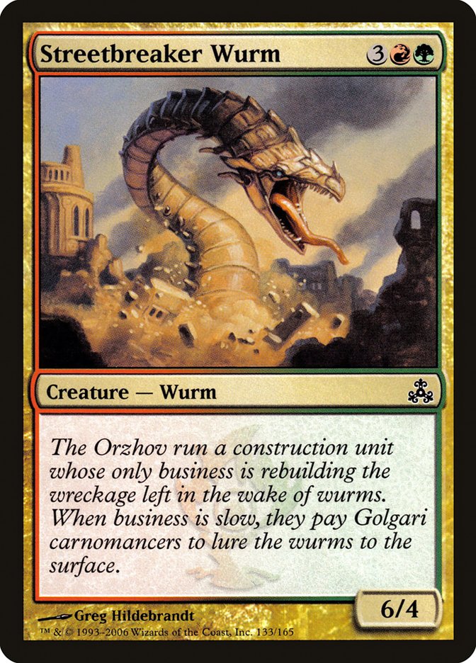 Streetbreaker Wurm 133/165 (Guildpact)  - Foil | Good Games Modbury