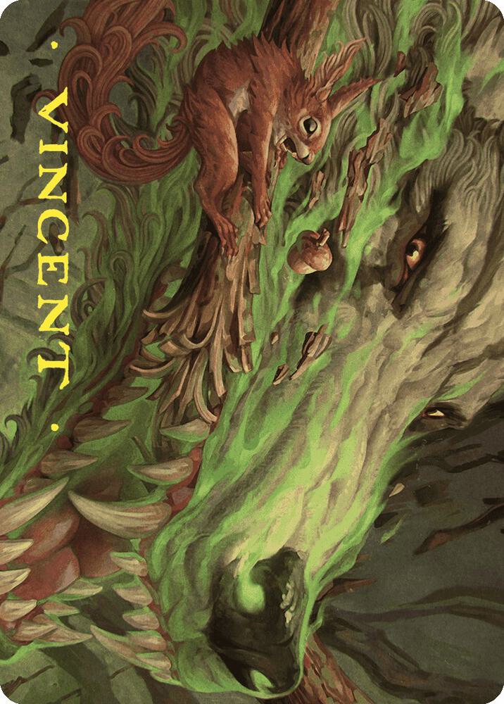 Leaping Ambush Art Card Gold Stamped Signature 26 (Art Series: Wilds of Eldraine)  | Good Games Modbury