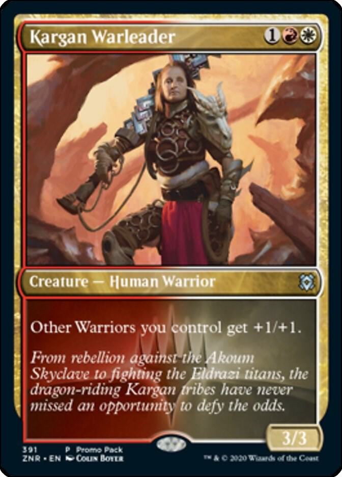 Kargan Warleader 391/280 (Promo Pack: Zendikar Rising)  | Good Games Modbury