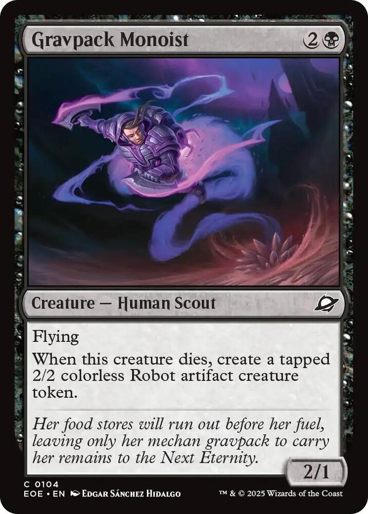 Gravpack Monoist 104/276 (Edge of Eternities)  - Foil | Good Games Modbury