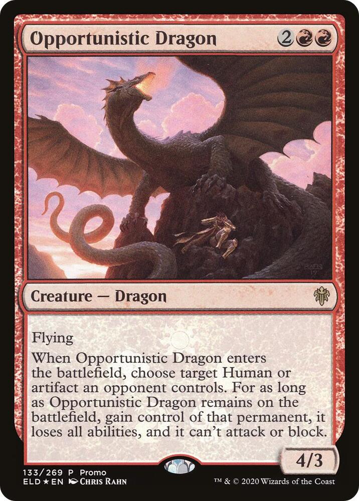 Opportunistic Dragon 133/152 (Media Promos)  - Foil | Good Games Modbury