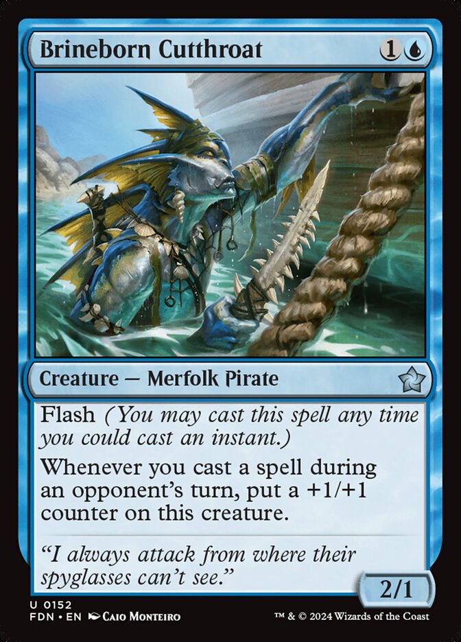 Brineborn Cutthroat 152/291 (Foundations)  - Foil | Good Games Modbury